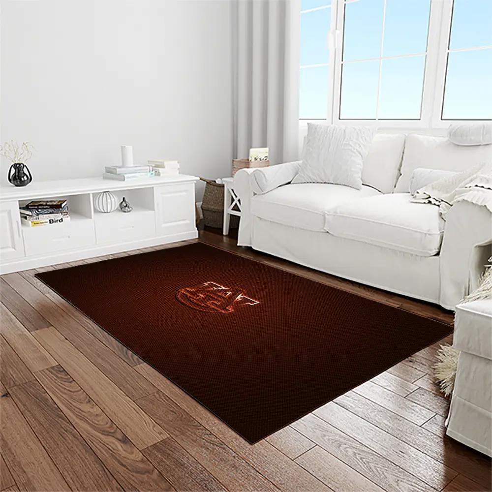 Ncaa auburn tigers college sport basketball and foolball team logo rectangle area rug ats06 Rectangle Rug