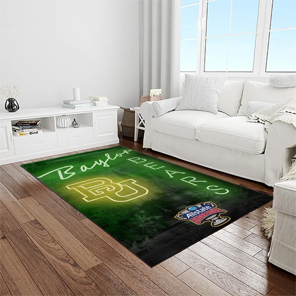 Ncaa baylor bears sport basketball and foolball team logo rectangle area rug bb03 Rectangle Rug