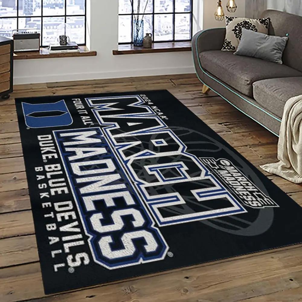Ncaa duke blue devils football team logo sport carpet area rug home decor best gift for friends dkbd18 Rectangle Rug