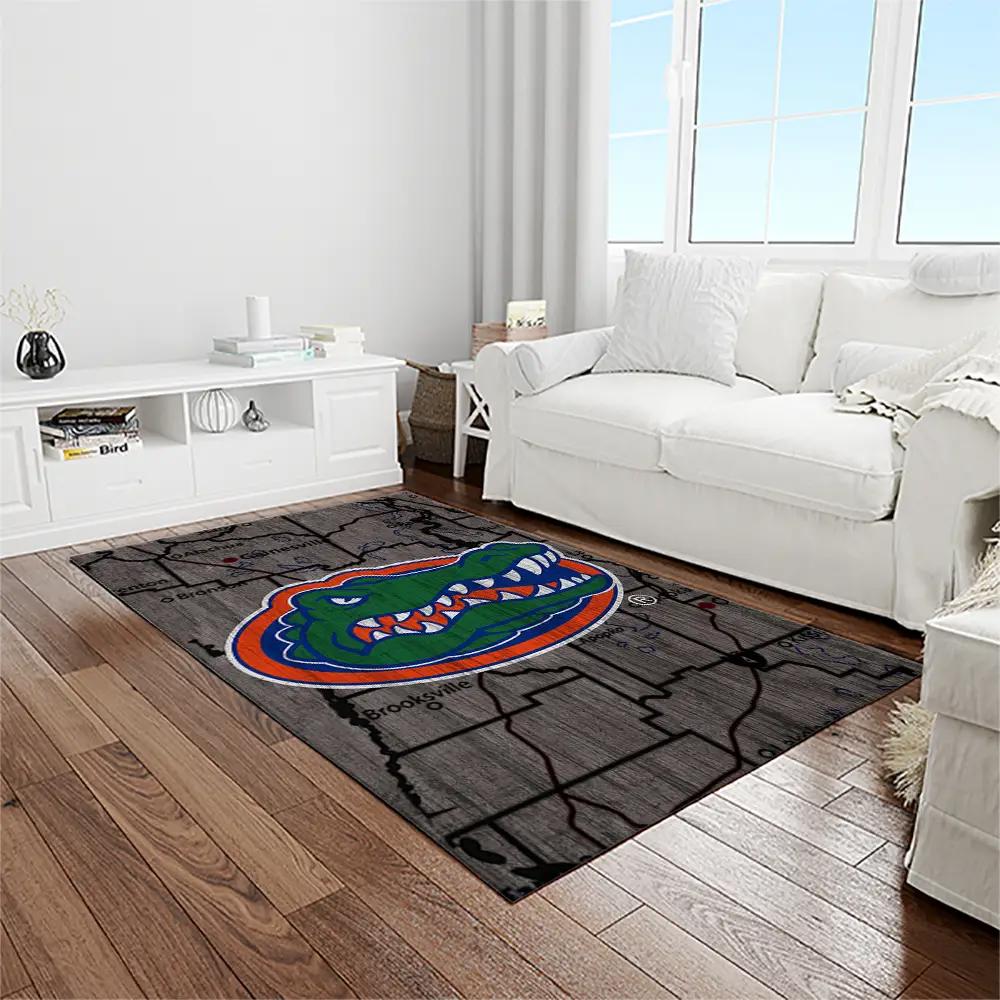 Ncaa florida gators college sport basketball and foolball team logo rectangle area rug fg34 Rectangle Rug