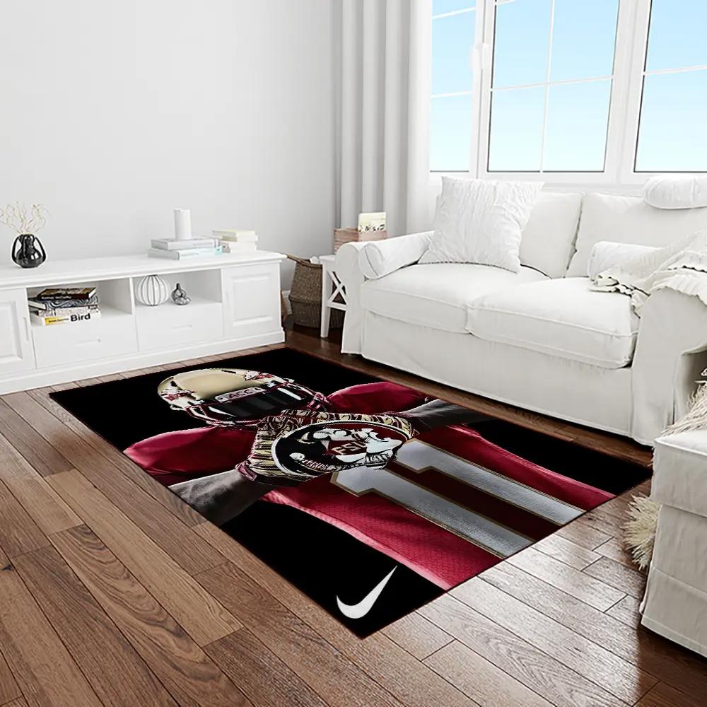 Ncaa florida state seminoles sport basketball and foolball team logo rectangle area rug fss32 Rectangle Rug