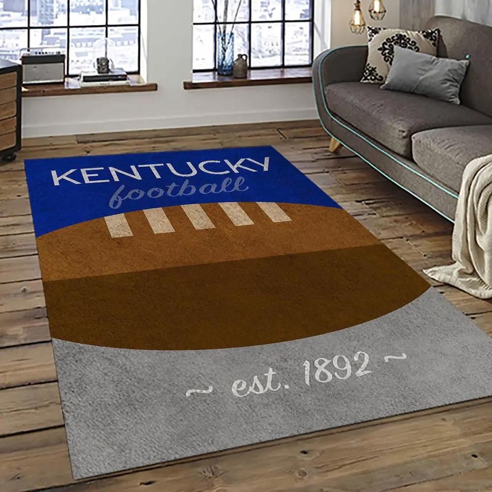 Ncaa kentucky wildcats football team logo sport carpet area rug home decor best gift for friends ktwc27 Rectangle Rug