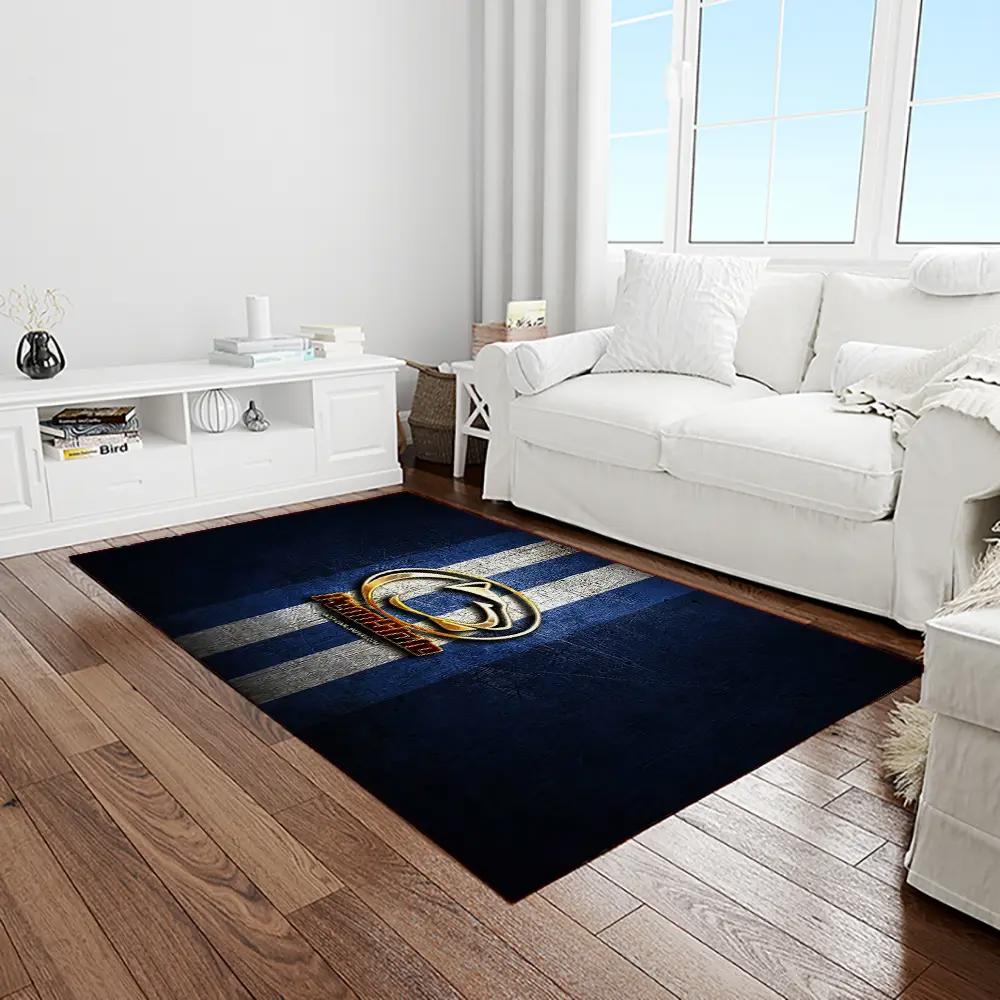 Ncaa penn state nittany lions college sport basketball and foolball team logo rectangle area rug psnl08 Rectangle Rug