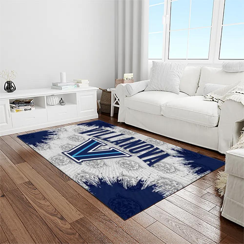 Ncaa villanova wildcats sport basketball and foolball team logo rectangle area rug vw17 Rectangle Rug