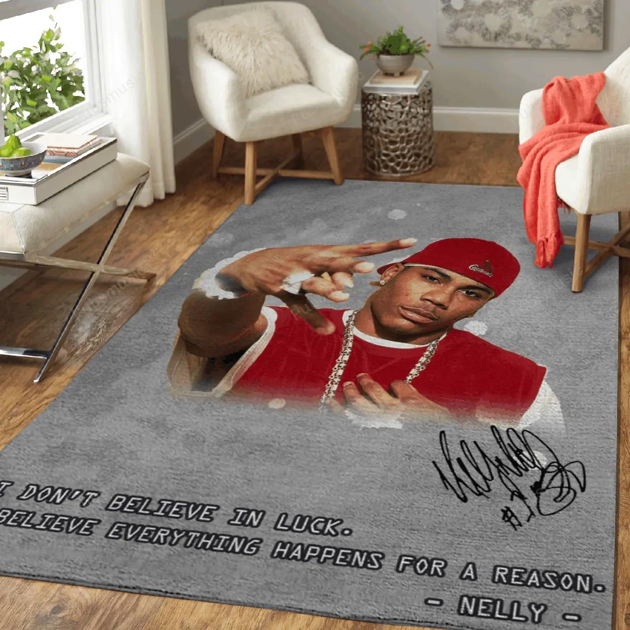 Nelly artwork pop music collection art for fans area rug living room carpet rug regtangle carpet floor decor home decor Rectangle Rug