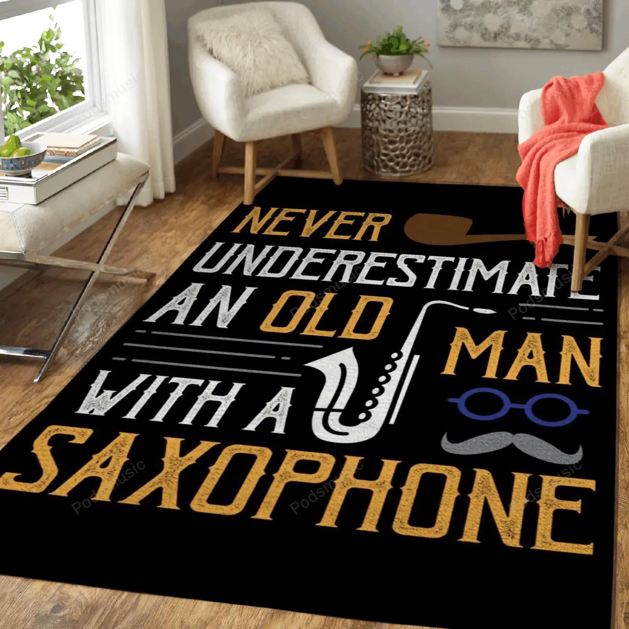 Never underestimate an old music art for fans area rug living room carpet rug regtangle carpet floor decor home decor Rectangle Rug