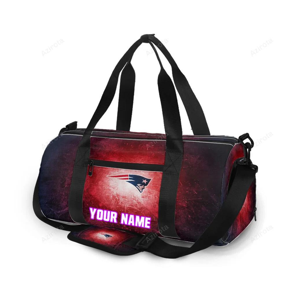 New england patriots red light1 personalized name travel bag gym bag 2040 Travel Bag