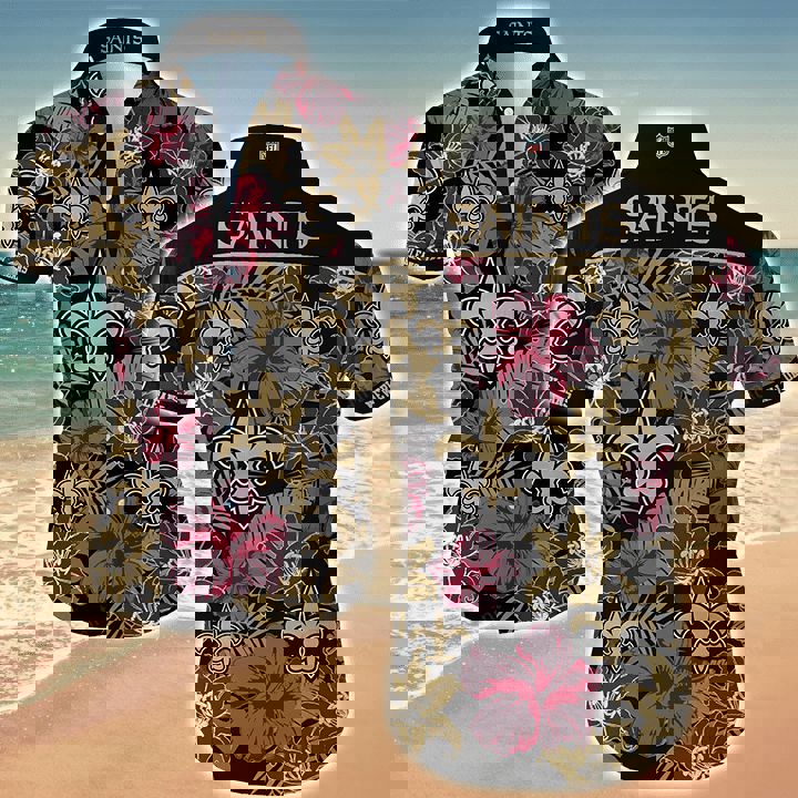 New orleans saints hawaiian shirt Hawaii Shirt Shorts & Flip Flops