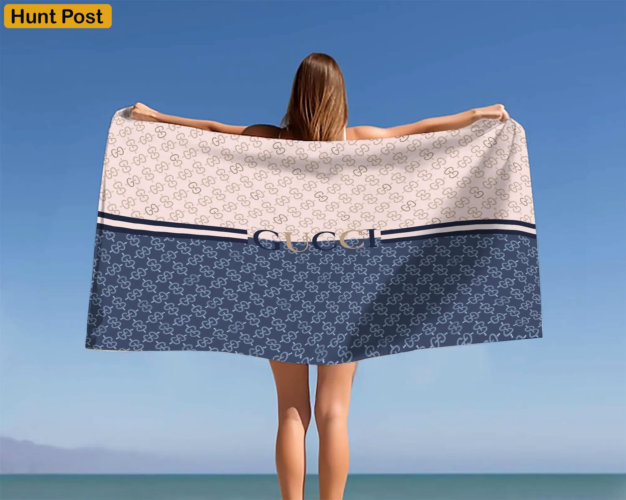 [new] premium gucci beach towel - summer 2025-2026 mrs-ryuj-gc137926