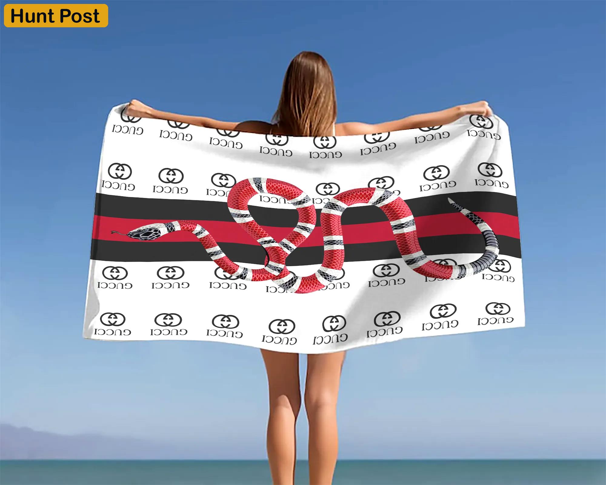 [new] premium gucci beach towel - summer 2025-2026 mrs-ryuj-gc137927