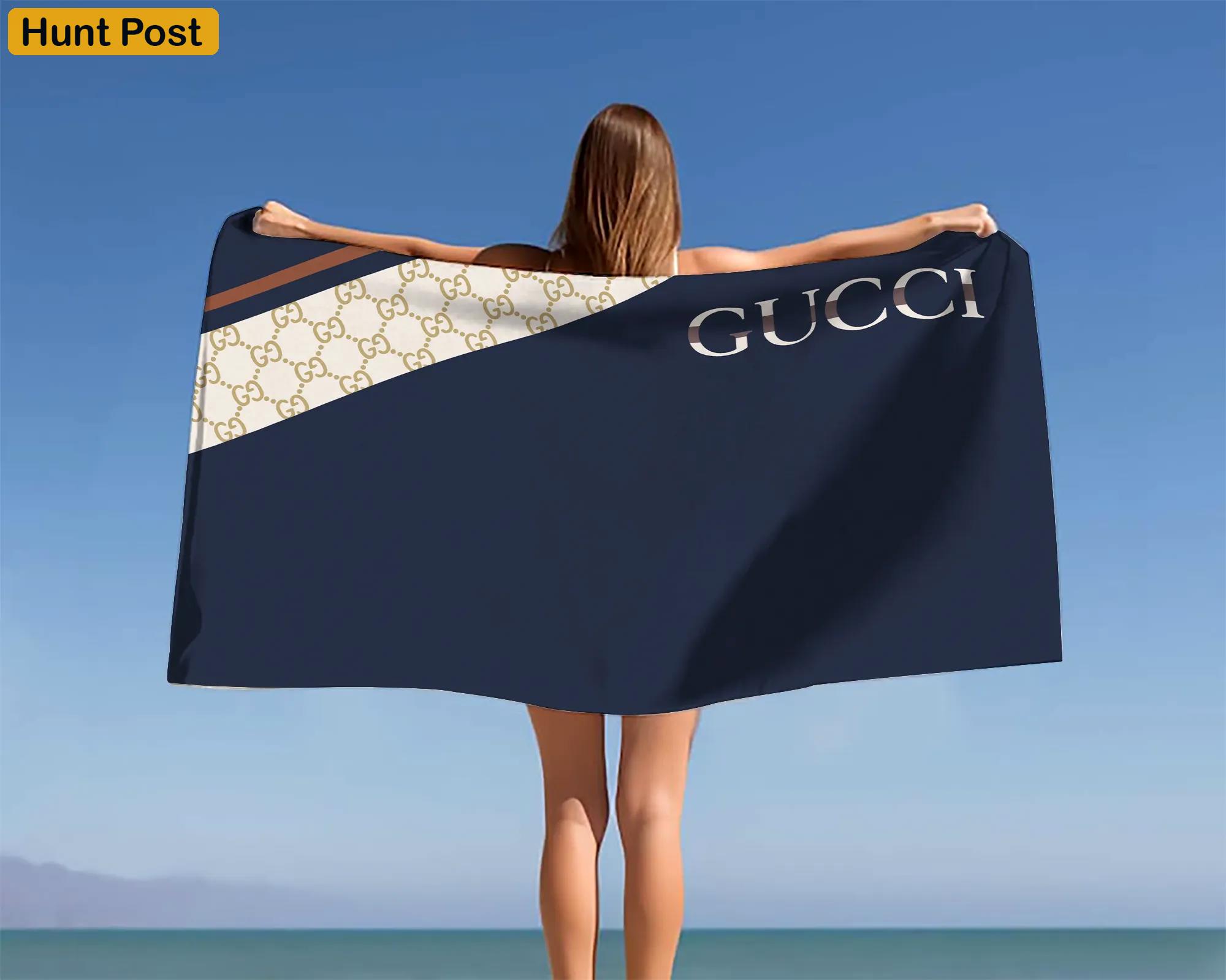 [new] premium gucci beach towel - summer 2025-2026 mrs-ryuj-gc137928