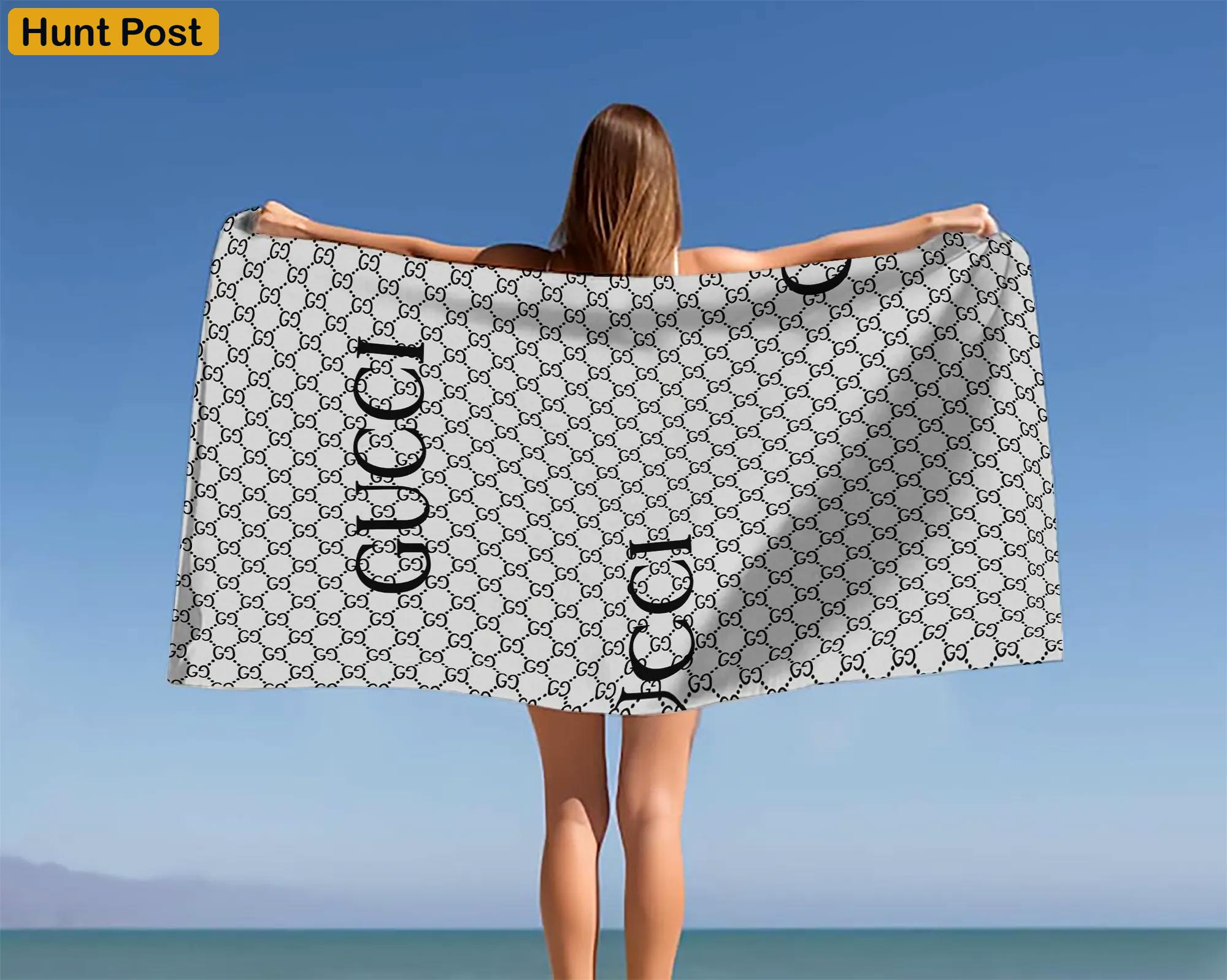 [new] premium gucci beach towel - summer 2025-2026 mrs-ryuj-gc137930
