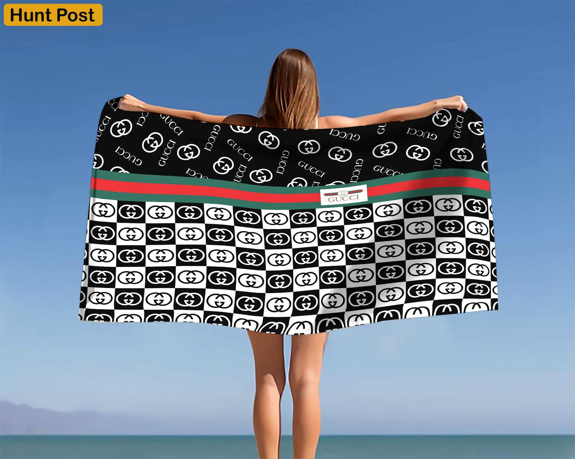 [new] premium gucci beach towel - summer 2025-2026 mrs-ryuj-gc137935