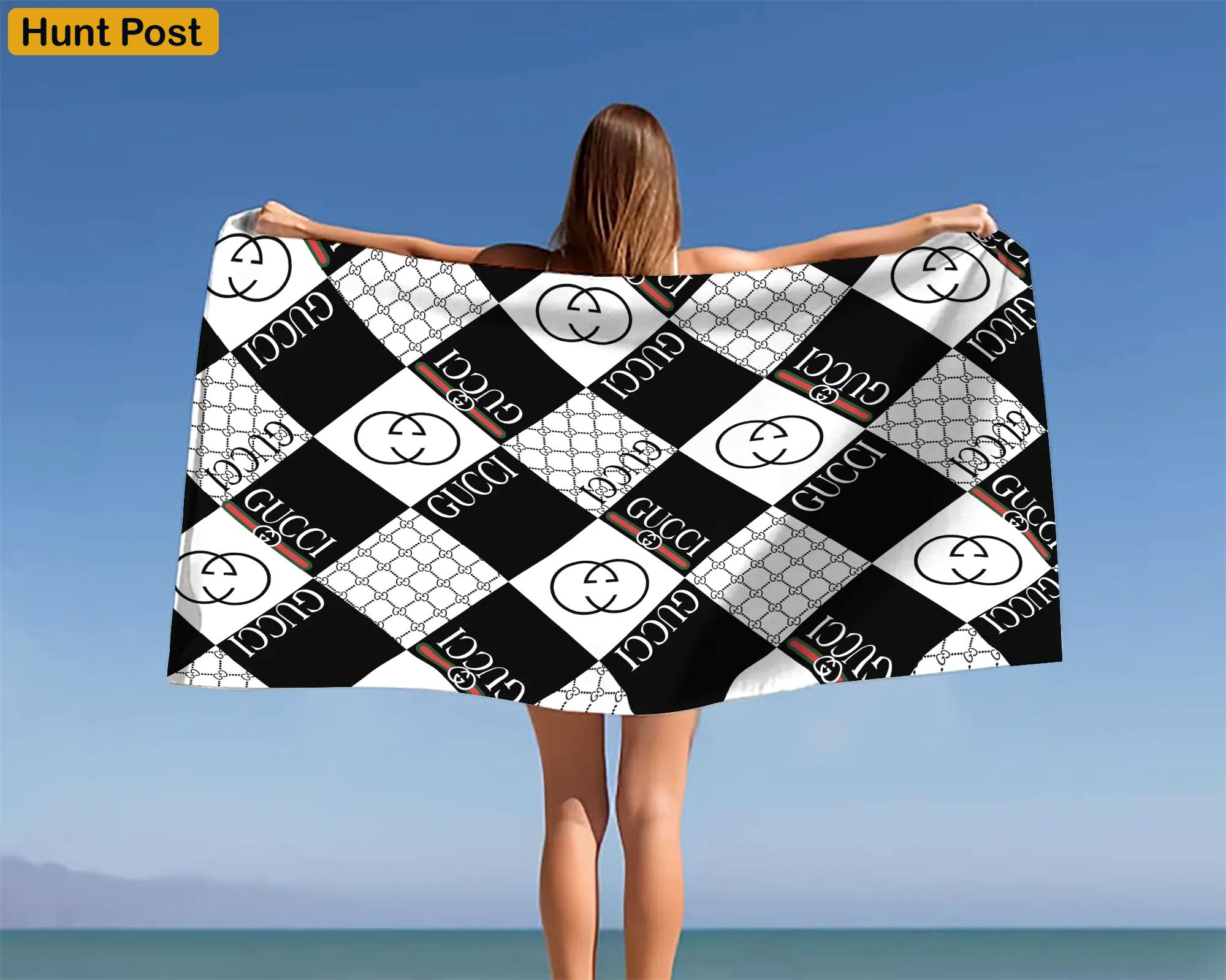 [new] premium gucci beach towel - summer 2025-2026 mrs-ryuj-gc137937