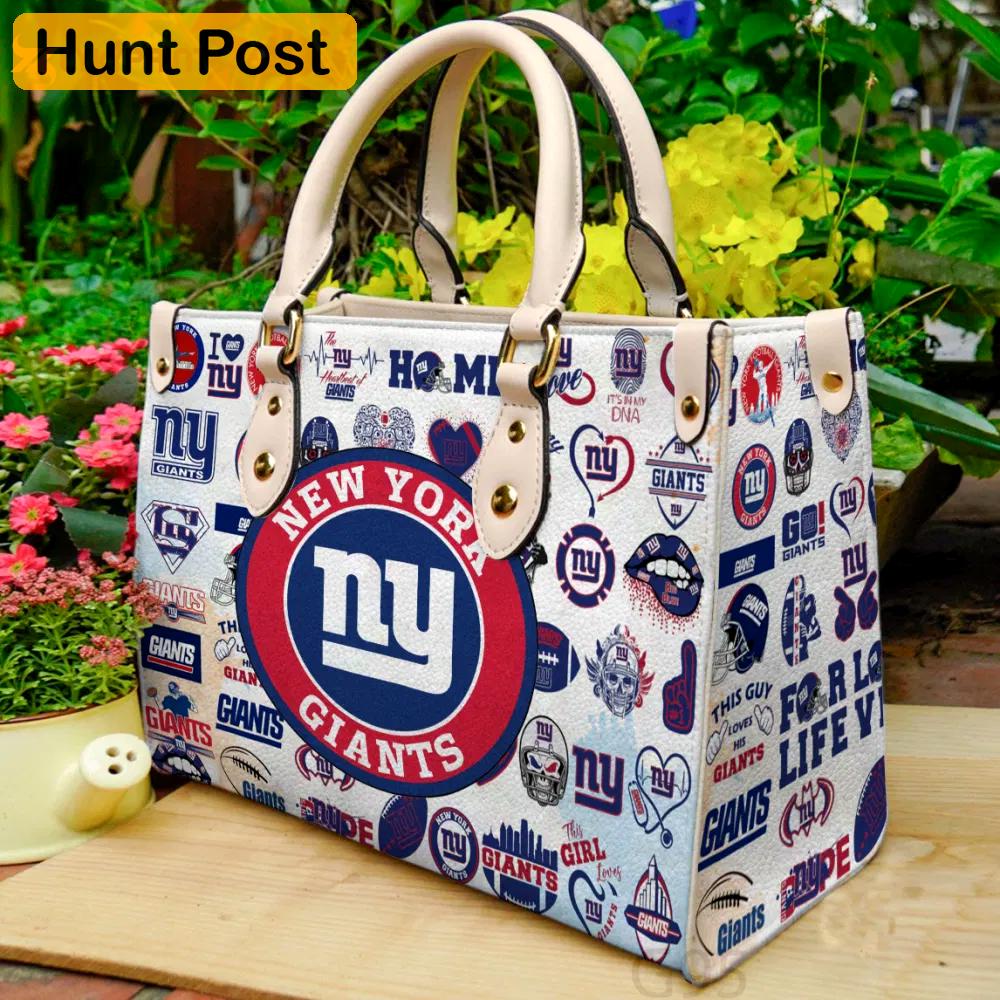 New york giants i0for women giftand leather bag for women gift 2244 Women Leather Hand Bag