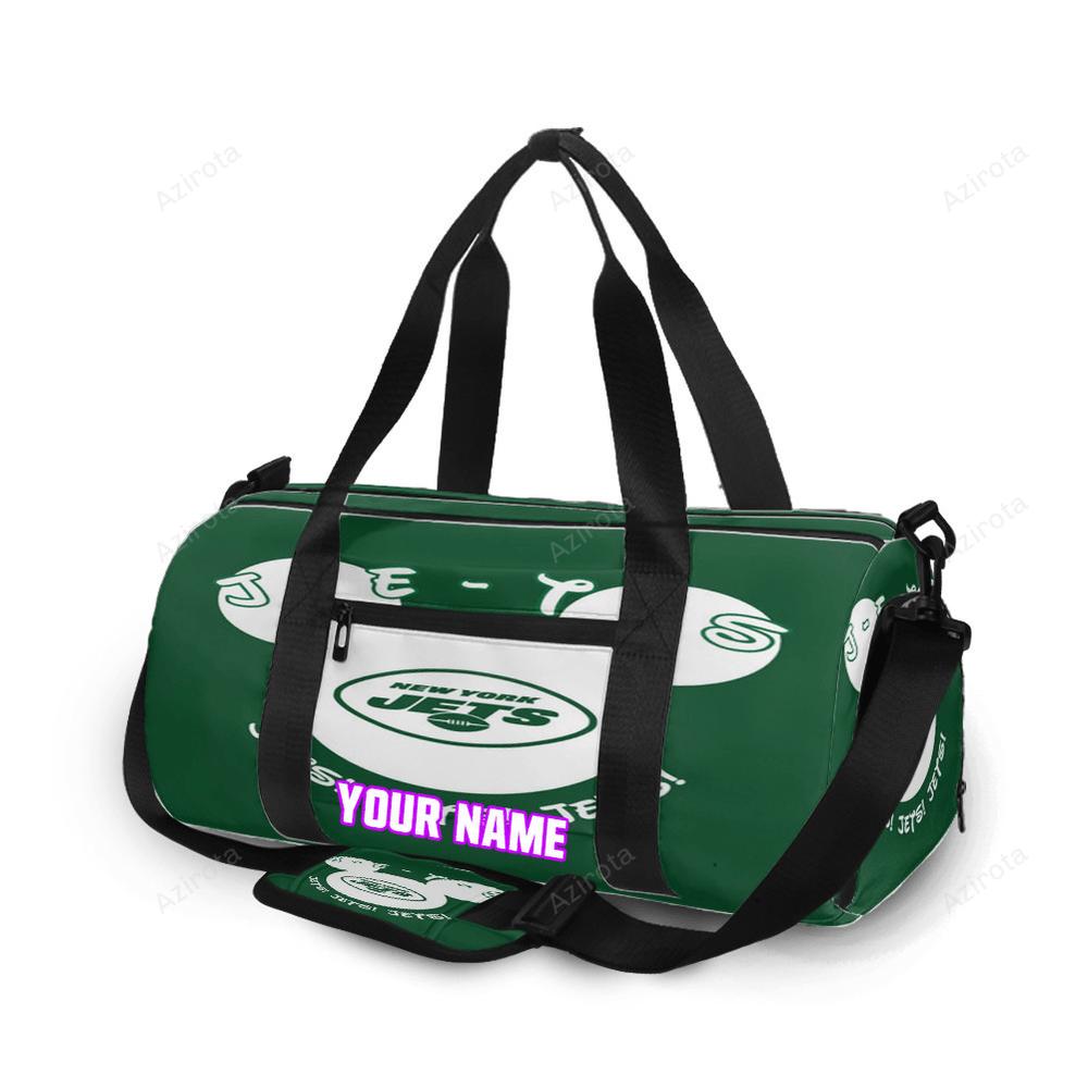 New york jets disney mickey v38 personalized name travel bag gym bag 918 Travel Bag