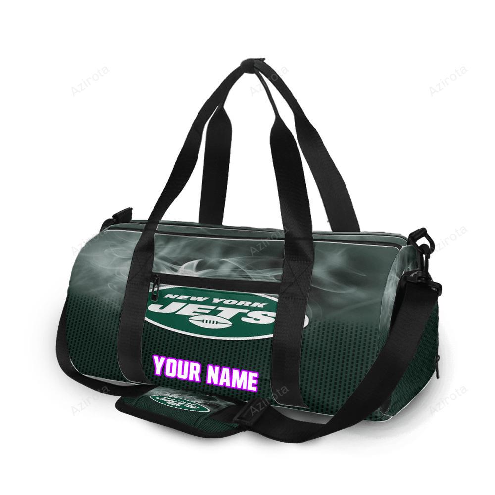 New york jets stroke v5 personalized name travel bag gym bag 2069 Travel Bag