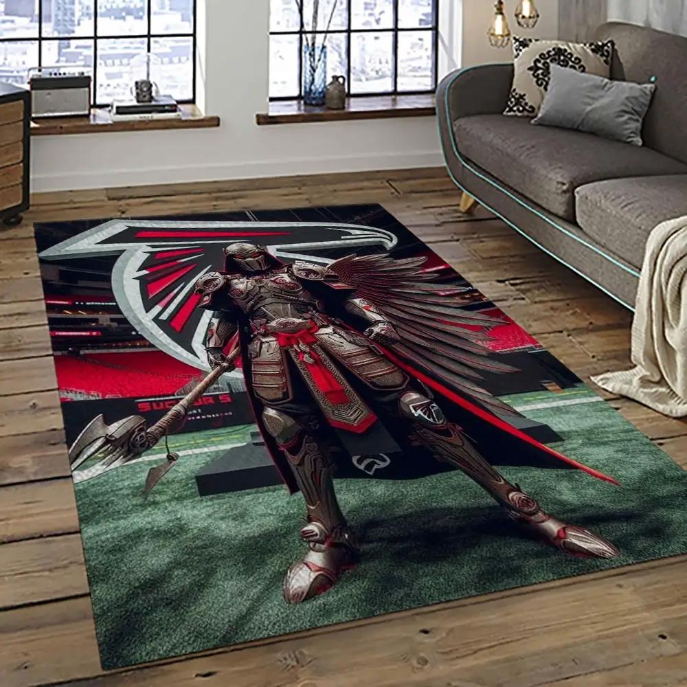 Nfl atlanta falcons football team logo sport carpet area rug home decor best gift for friends atfl2 Rectangle Rug