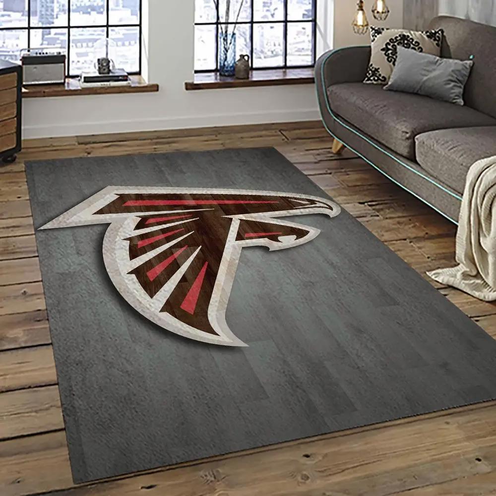 Nfl atlanta falcons football team logo sport carpet area rug home decor best gift for friends atfl30 Rectangle Rug