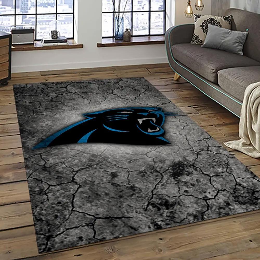 Nfl carolina panthers football team logo sport carpet area rug home decor best gift for friends cp50 Rectangle Rug