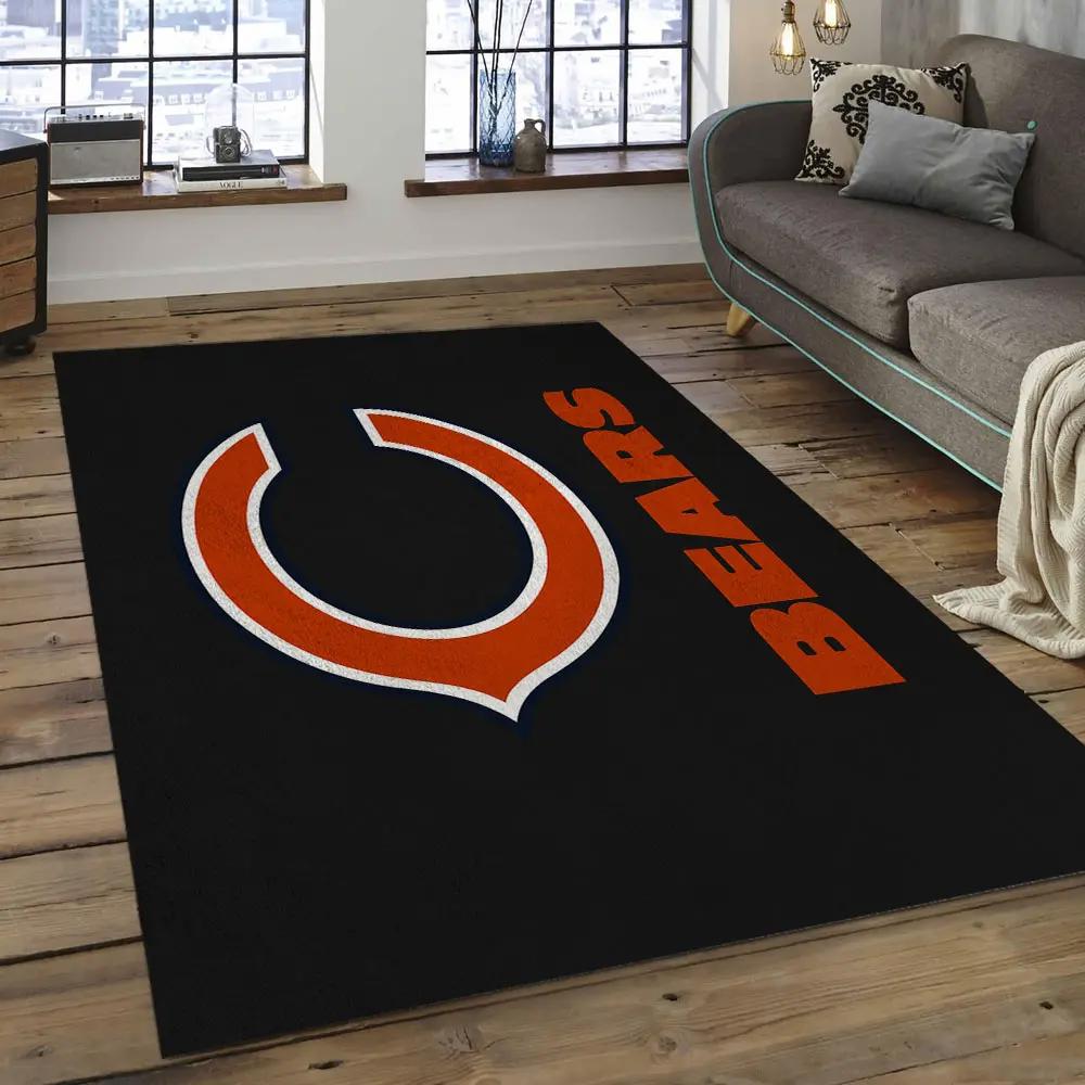 Nfl chicago bears football team logo rectangle area rug cgb05 Rectangle Rug