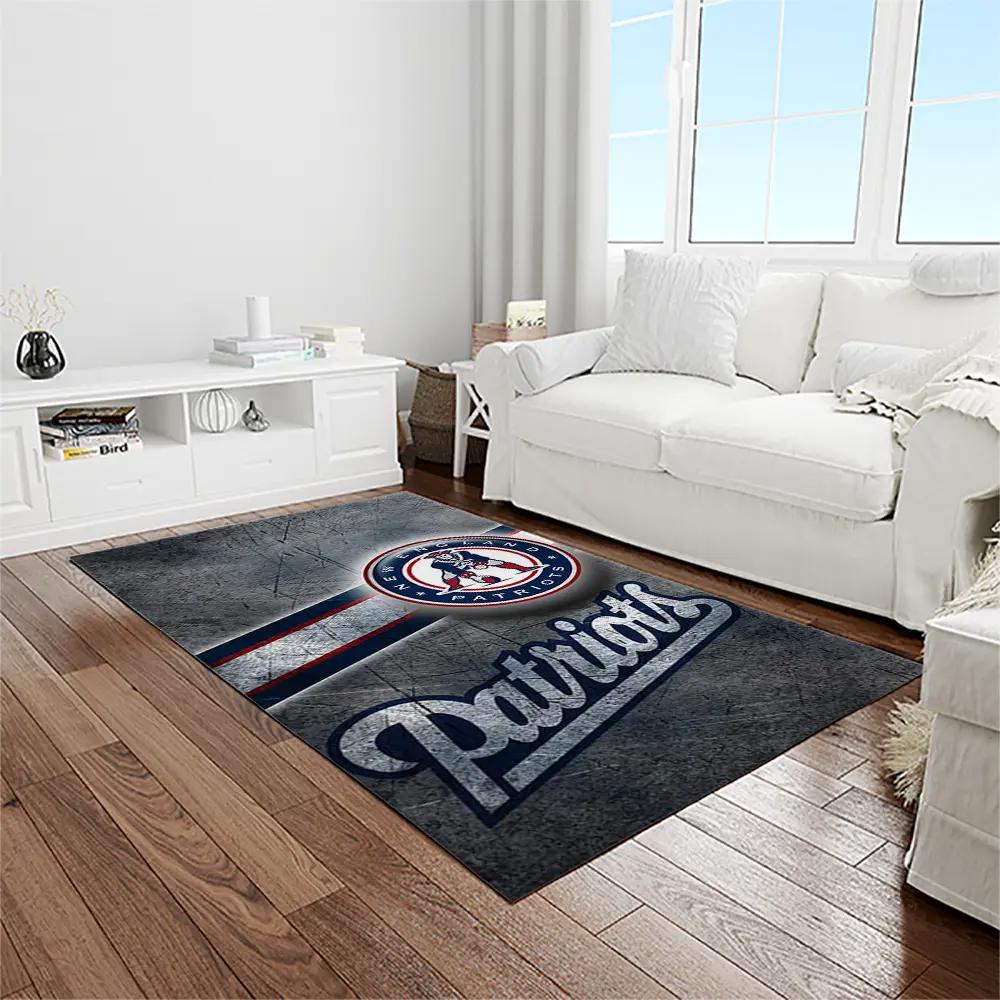 Nfl new england patriots football team logo rectangle area rug nep07 Rectangle Rug