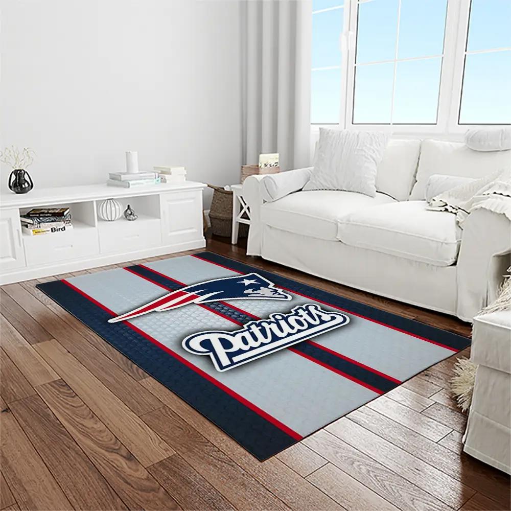Nfl new england patriots football team logo rectangle area rug nep22 Rectangle Rug