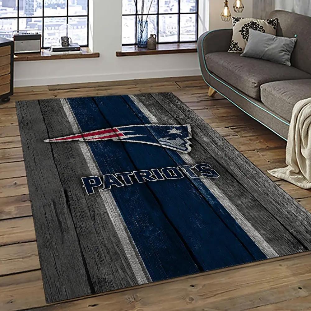 Nfl new england patriots football team logo sport carpet area rug home decor best gift for friends nep50 Rectangle Rug