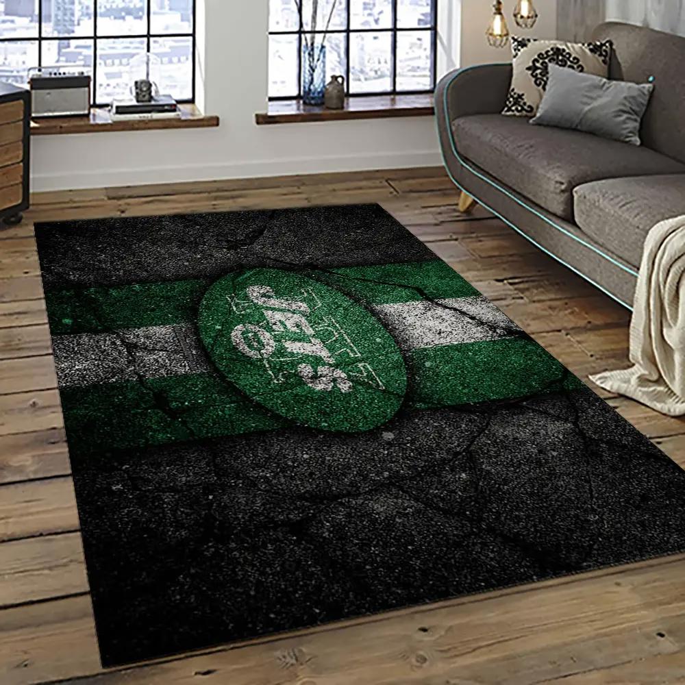 Nfl new york jets football team logo sport carpet rectangle area rug for living room nyj38 Rectangle Rug