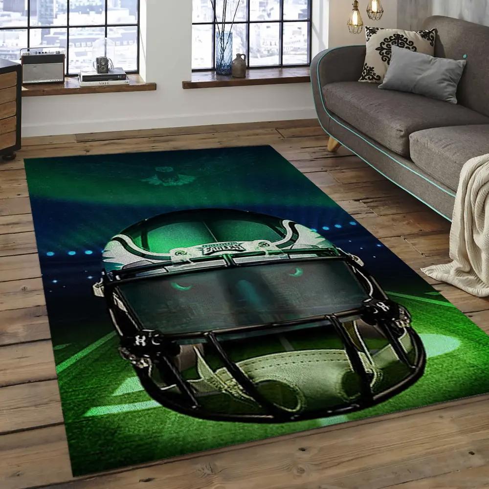 Nfl philadelphia eagles football team logo rectangle area rug pe03 Rectangle Rug