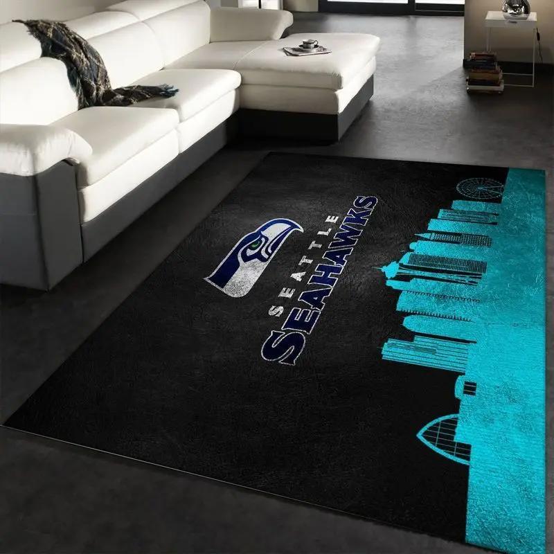 Nfl seattle seahawks football sport rug living room home decor area rug 30 Rectangle Rug