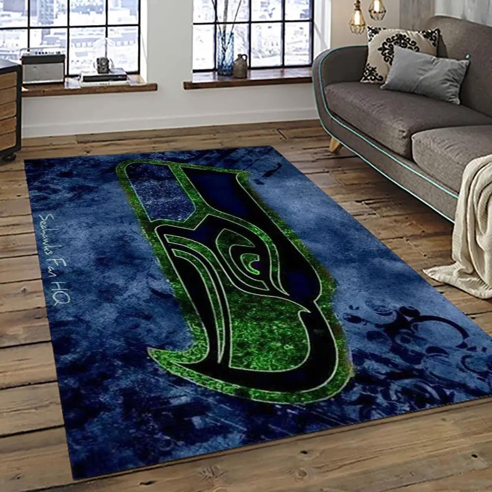 Nfl seattle seahawks football team logo sport carpet area rug home decor best gift for friends ss67 Rectangle Rug