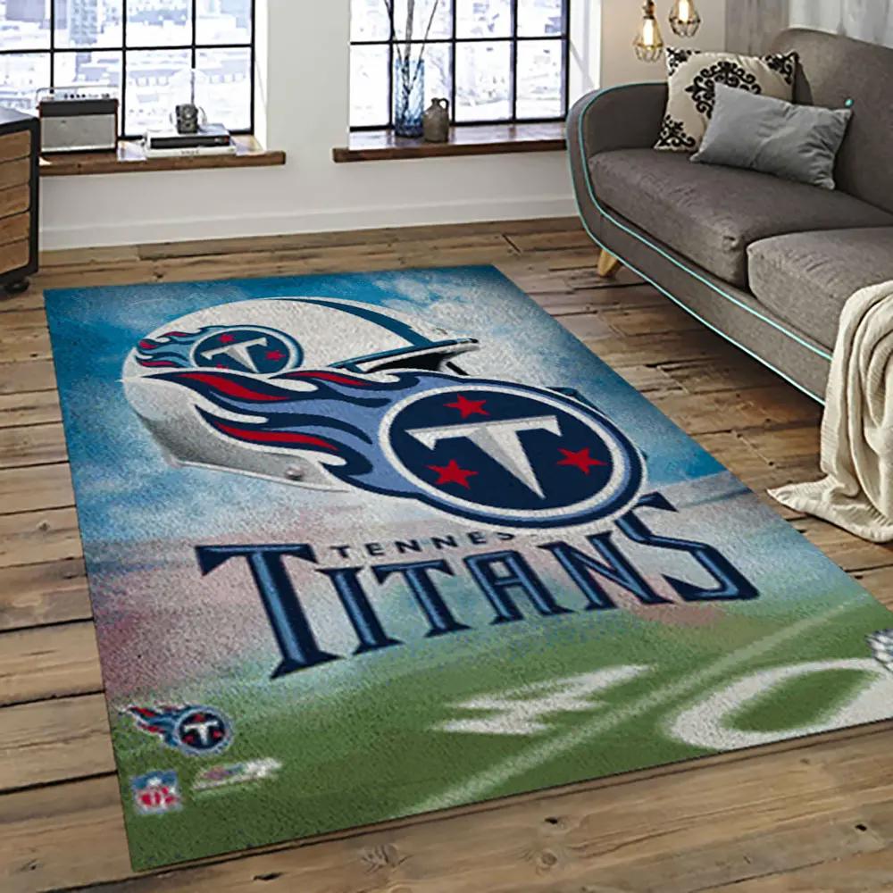 Nfl tennessee titans football team logo sport carpet area rug home decor best gift for friends tt48 Rectangle Rug