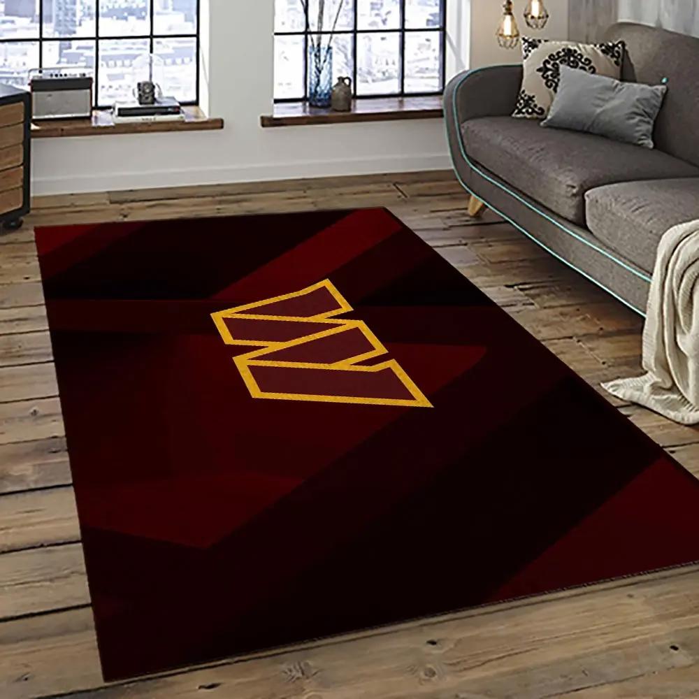Nfl washington commanders football team logo sport carpet area rug home decor best gift for friends wscd19 Rectangle Rug