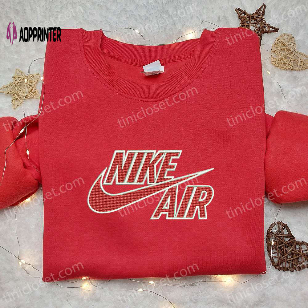 Nike air embroidered shirt: stylish nike inspired gift for best birthday ideas Embroidered Shirt