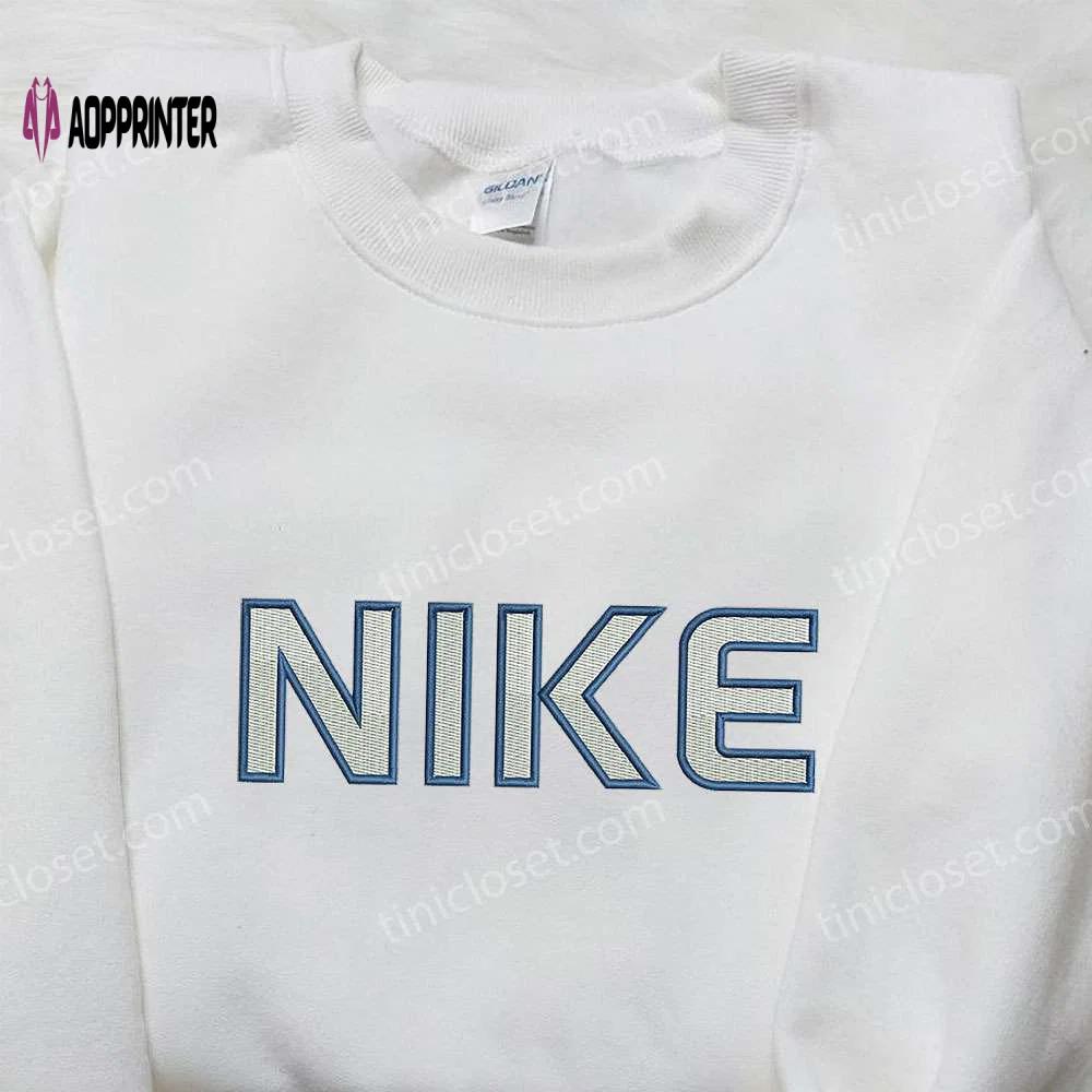 Nike inspired embroidered shirt: perfect family gifts stylish & unique Embroidered Shirt