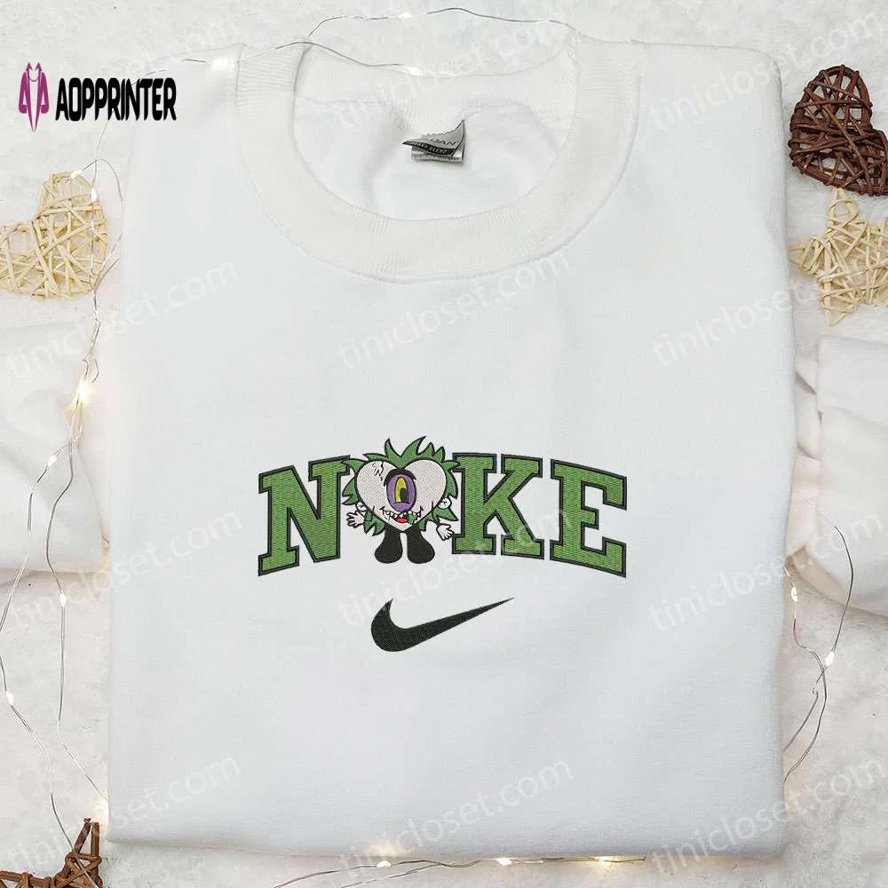 Nike x beetlejuice bad bunny sweatshirt: halloween embroidered hoodie best family gifts Embroidered Shirt