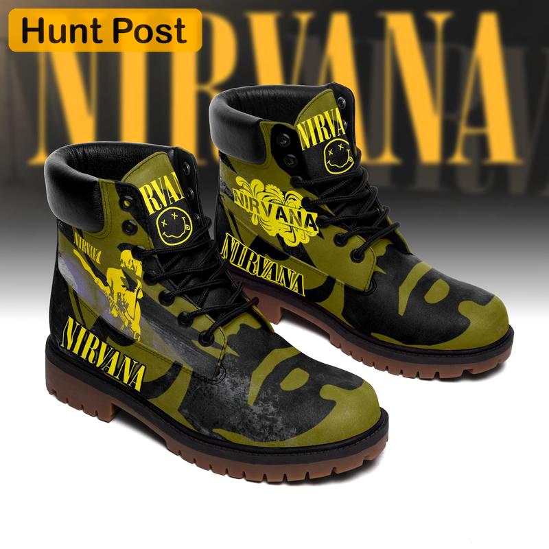 Nirvanna rock band form timboots hot 2023 best gift for fans Timboots Shoes
