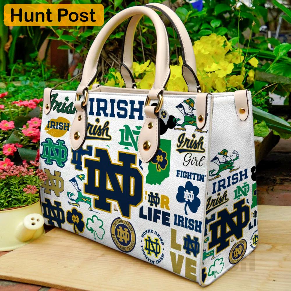 Notre dame fighting irish 1 leather handbag for women gift 2496 Women Leather Hand Bag
