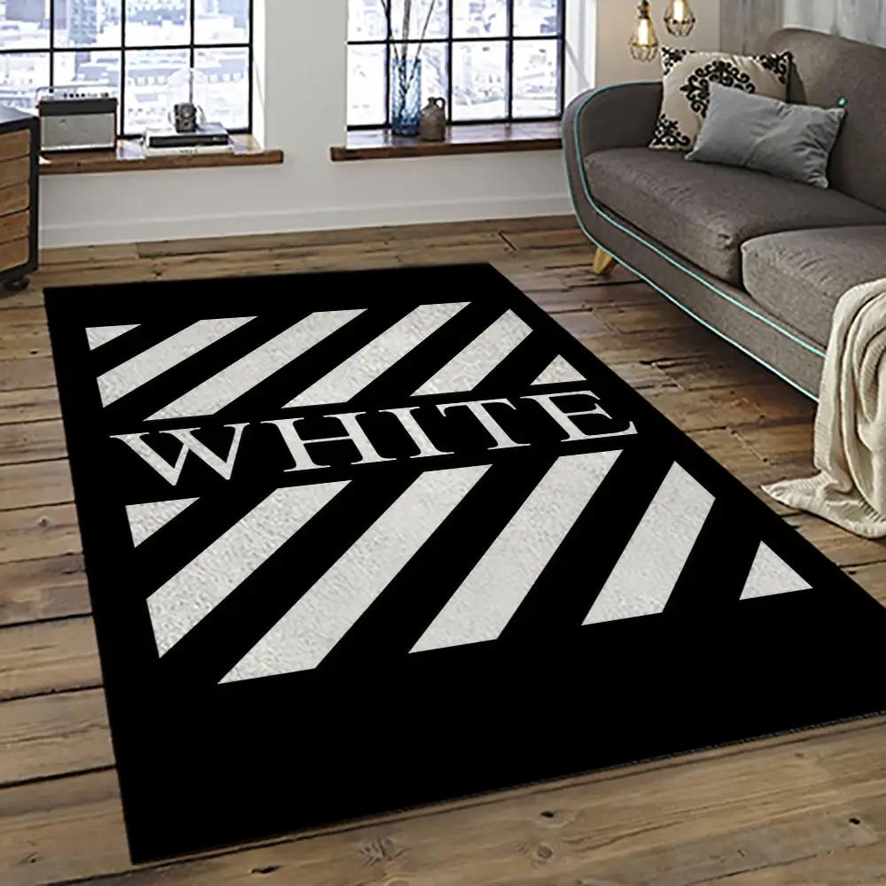 Off white fashion carpet rectangle area rug for living room bedroom decor owt26 Rectangle Rug