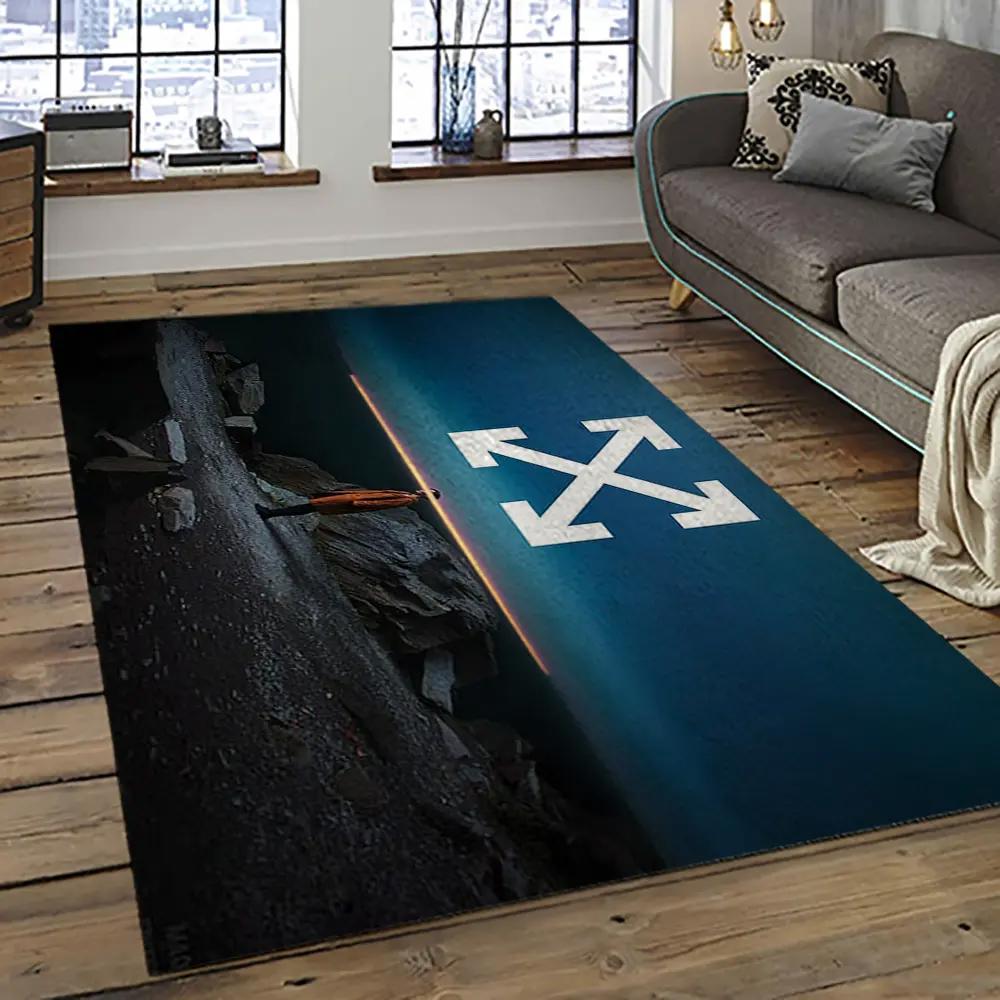Off white fashion carpet rectangle area rug for living room bedroom decor owt30 Rectangle Rug