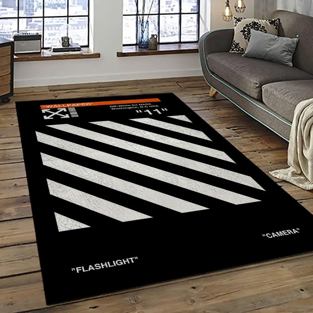 Off white fashion carpet rectangle area rug for living room bedroom decor owt32 Rectangle Rug