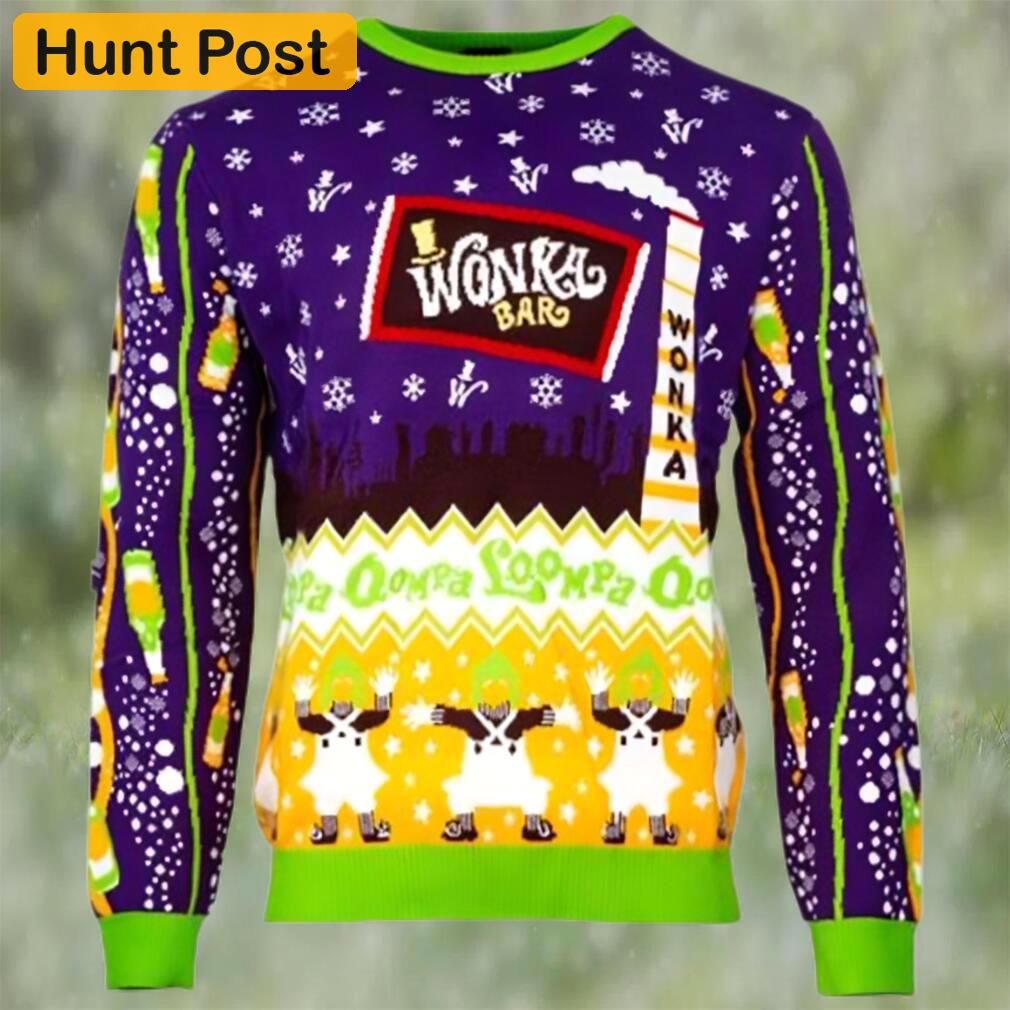 Official willy wonka and the chocolate factory ugly christmas sweater Christmas Ugly Sweater