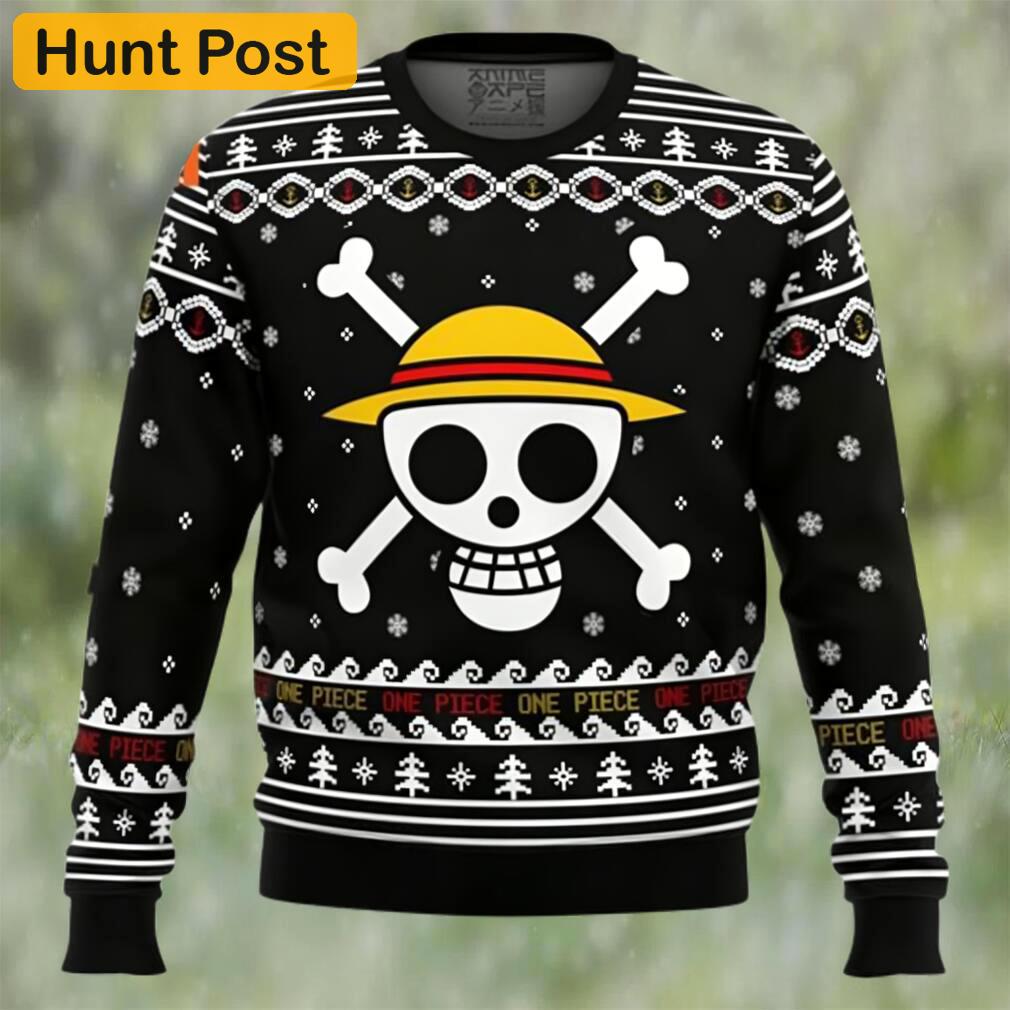 One piece straw hat pirates christmas ugly christmas sweater Christmas Ugly Sweater