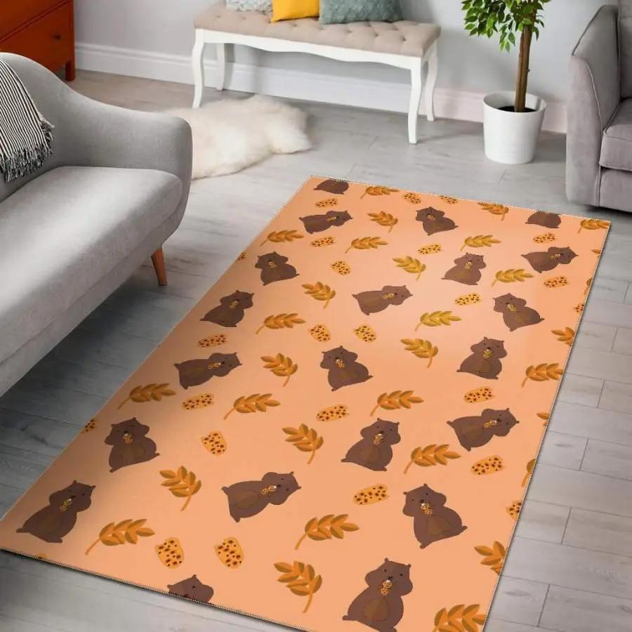 Pattern print colorful donut area rug living room rug home decor Rectangle Rug