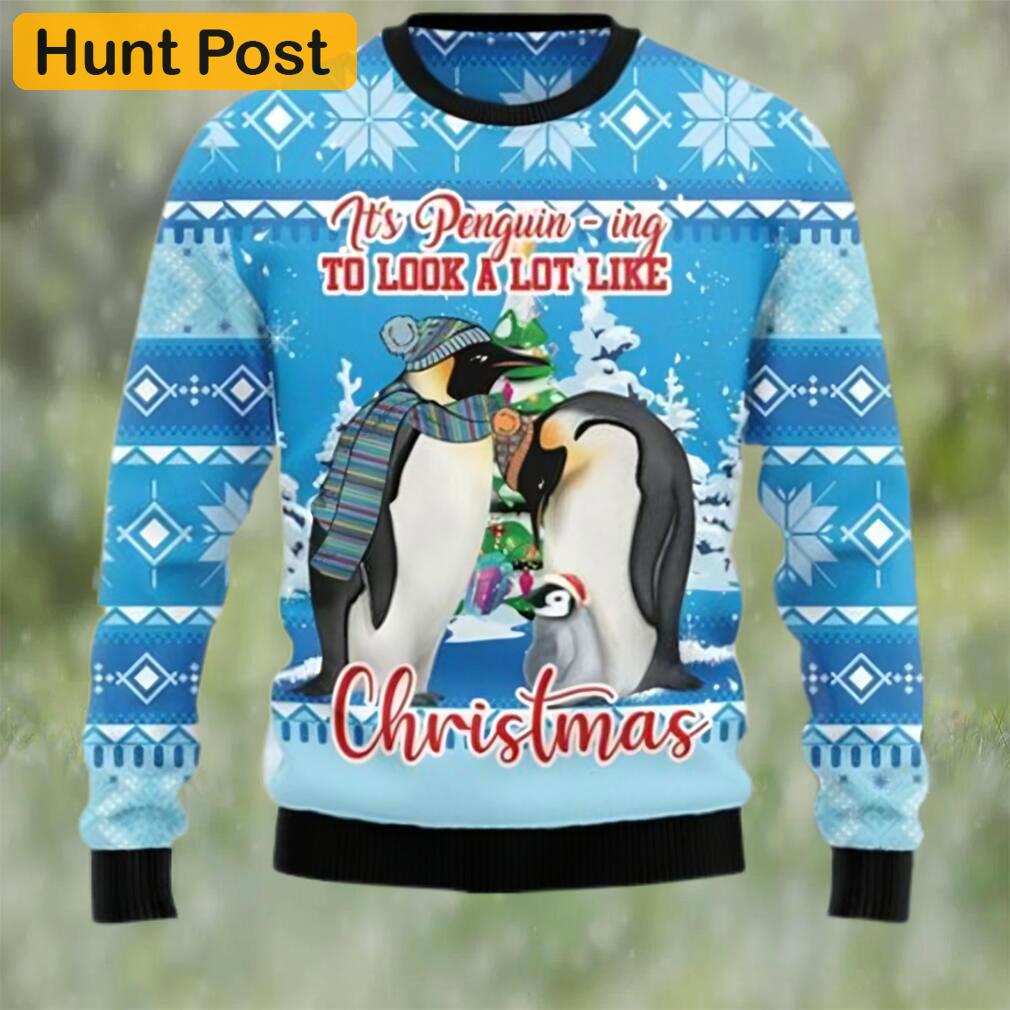 Penguin family ugly christmas holiday sweater Christmas Ugly Sweater