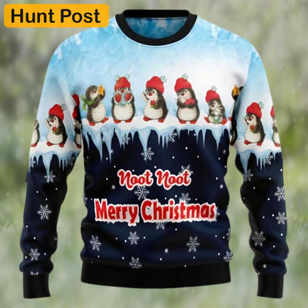 Penguin hang out ugly christmas holiday sweater Christmas Ugly Sweater