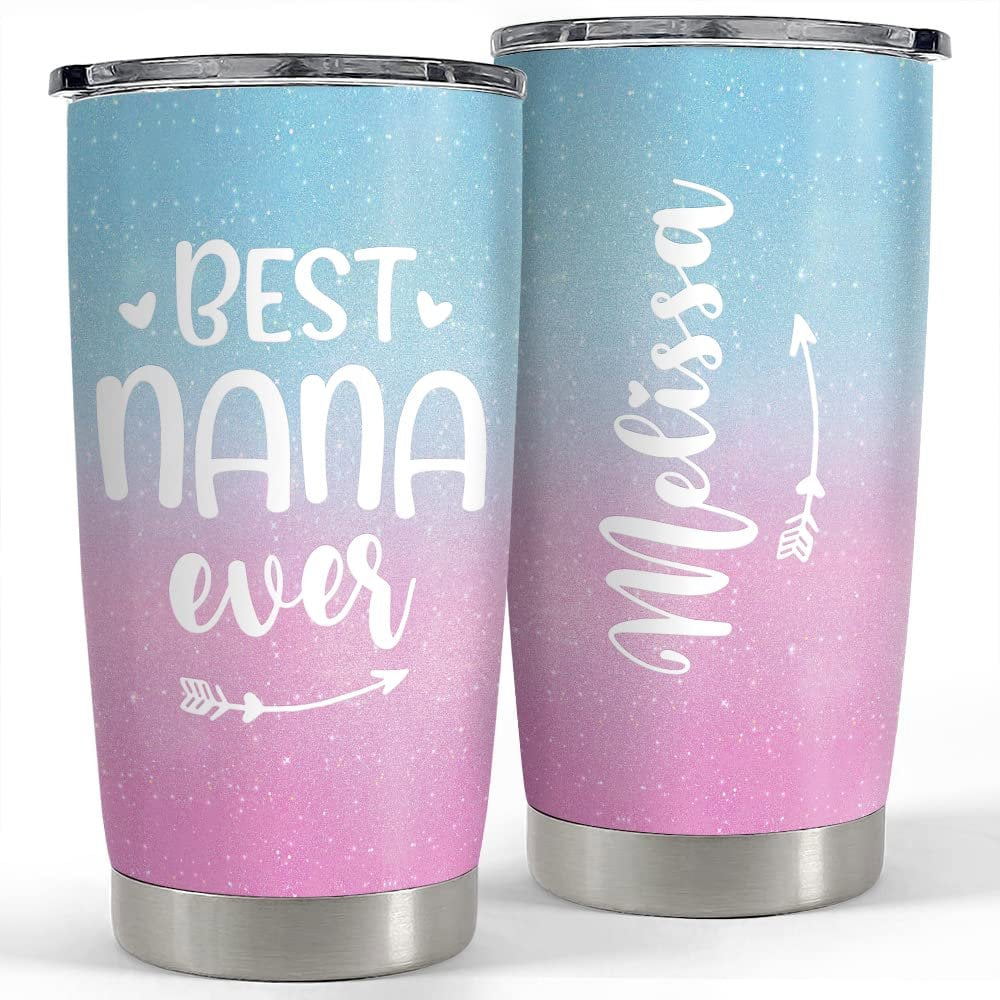 Personalized best nana ever tumbler tumbler style grandma gift Personalized Tumbler