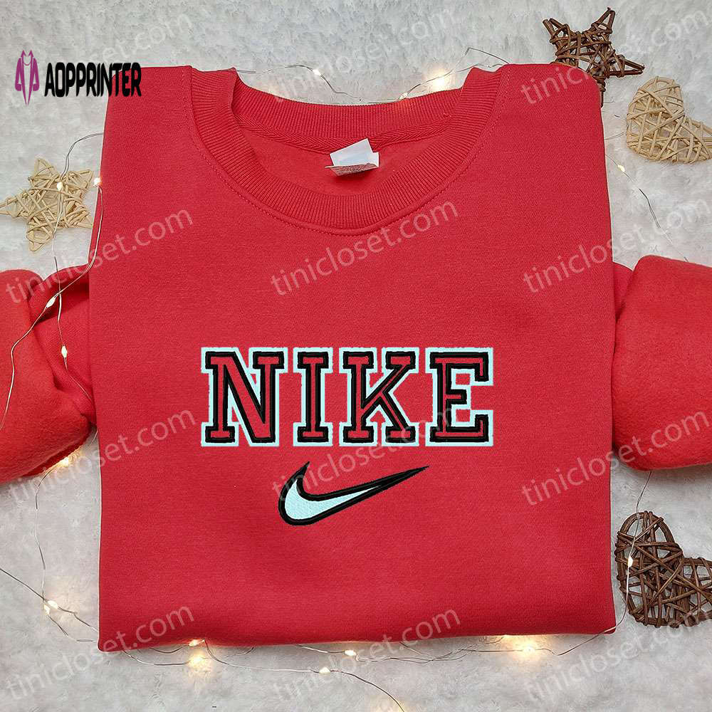 Personalized nike embroidered shirt best custom gift idea for birthdays Embroidered Shirt