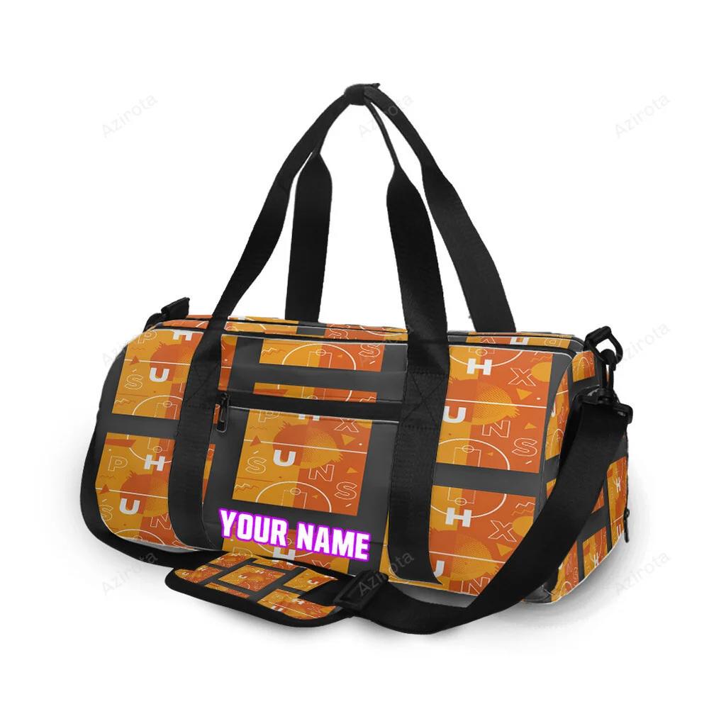 Phoenix suns emblem field personalized name travel bag gym bag 2186 Travel Bag